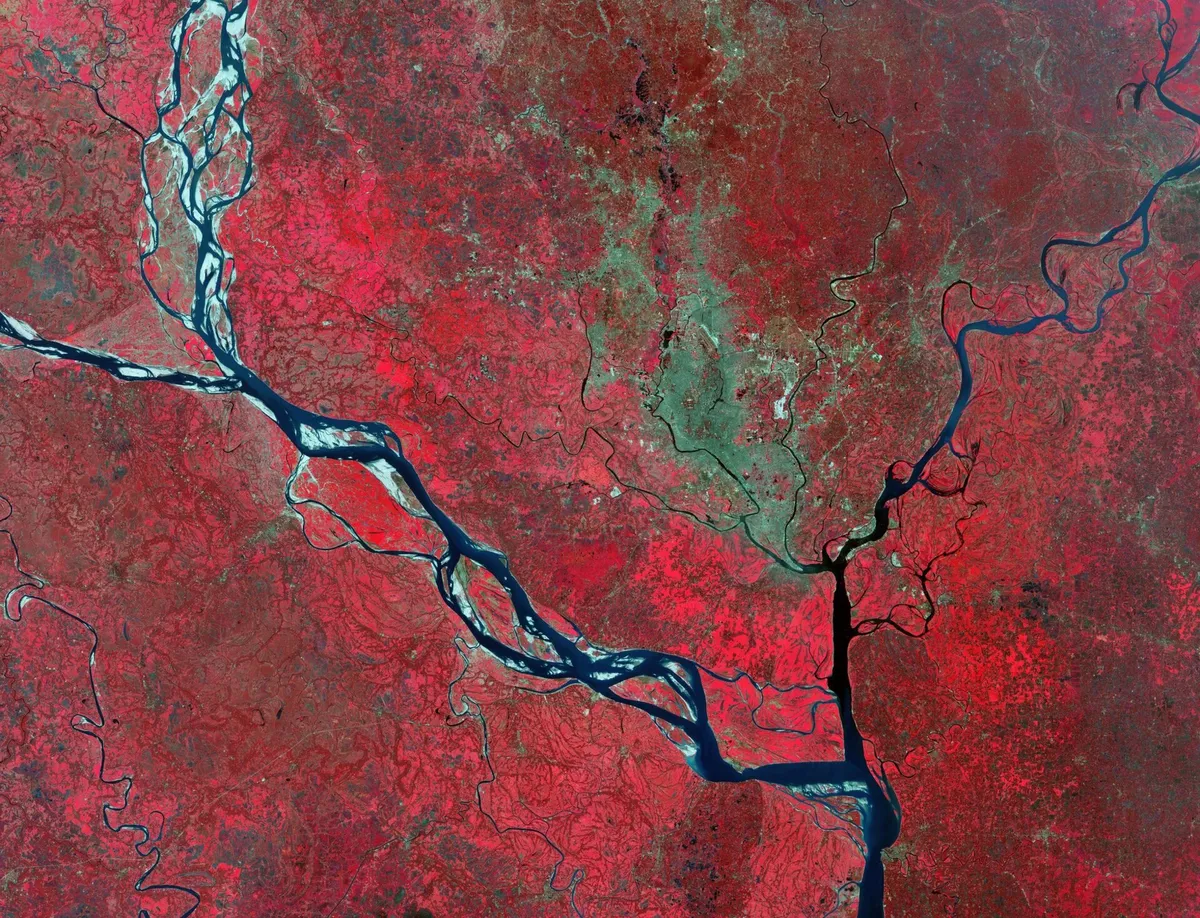 Earth from space dhaka