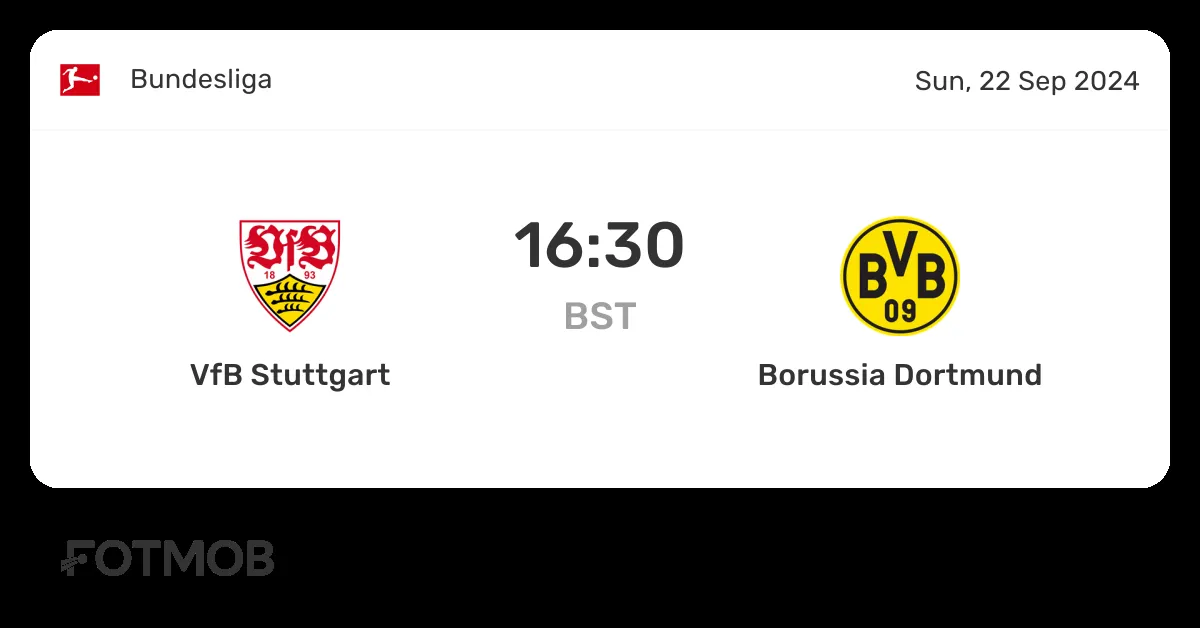 vfb stuttgart vs dortmund — BD news